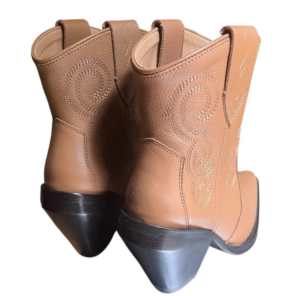 Dingo Pretty N Prissy Camel leather‎ Women's Western Cowboy Boots Size 6.5 NEW - Picture 3 of 16